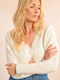 Molly Bracken Women's Bolero with Buttons White