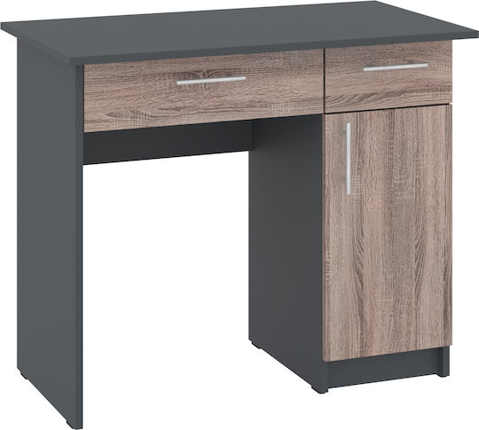 Γραφείο Zeta 90x50x74εκ. Γκρι Ανθρακί