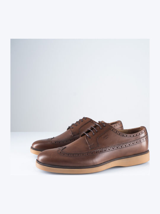 Men's Leather Oxfords Tabac Brown