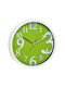 TFA Silent Wall Clock Glass Green Ø20cm