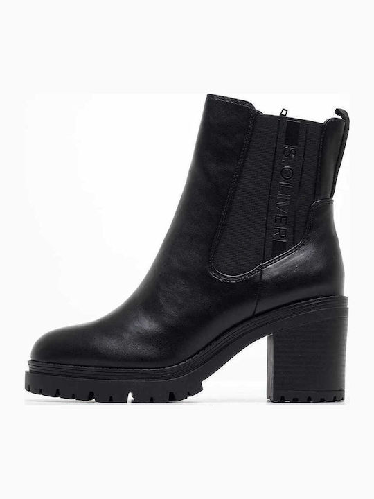 Women's Ankle Boots with Medium Heel Black