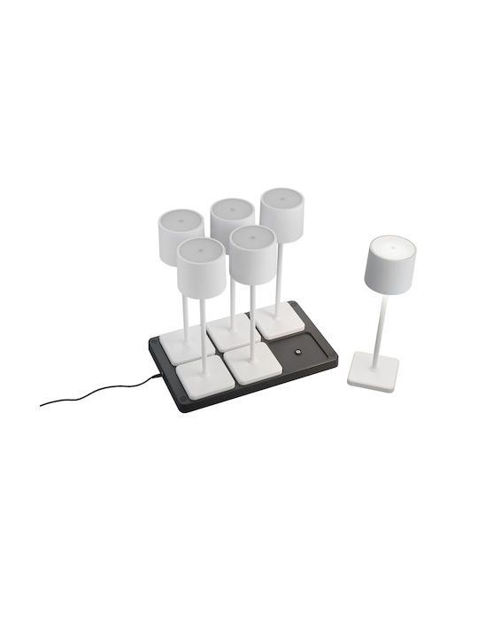 Trio Lighting Επιτραπέζιo Φωτιστικό LED Εξωτερικού Χώρου 1.5W με Ψυχρό Λευκό Φως IP54 Λευκό
