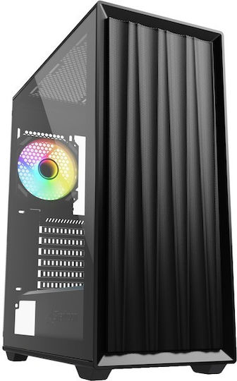 Sharkoon VK3 RGB Gaming Midi Tower Κουτί Υπολογιστή με Πλαϊνό Παράθυρο Μαύρο