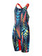 Speedo Fastskin Kids Swimwear One-Piece Dark Teal, Picton Blue, Siren Red