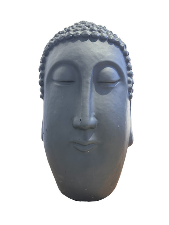 Διακοσμητική Φιγούρα Buddha Τσιμέντο Μαύρο 35υ*15π Εκ