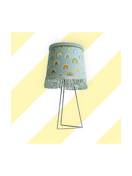 Oxygen Kids Portable Lamp Green 15x13x25εκ.