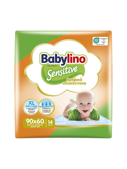 Babylino Wasserdichte Einweg-Spucktücher 90x60cm. 14Stück