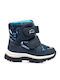 Garvalin Kids PU Leather Snow Boots Blue