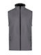 Stenso Ανδρικό Γιλέκο Εργασίας Softshell με Επένδυση Fleece Γκρι