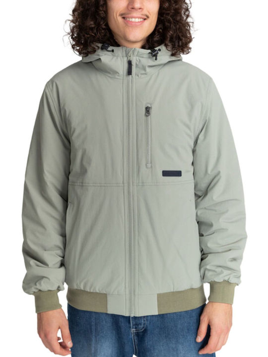 Element Herren Winter Jacke Lässig Wasserdicht Grün