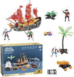 ToyMarkt Miniatur-Spaßspielzeug Piratenschiff & Piraten
