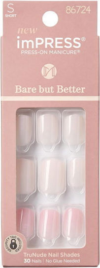 Kiss Impress Colored False Nail Tip Beige
