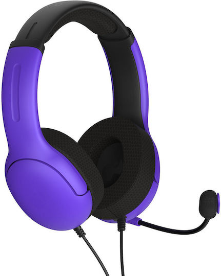 PDP Airlite Ultra Über Ohr Gaming-Headset mit Verbindung 3,5mm Violet für PC / PS4 / PS5