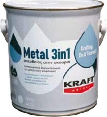 Kraft Varnish Colour Corrosion Inhibitor Solvent 0.75lt Gray Shiny