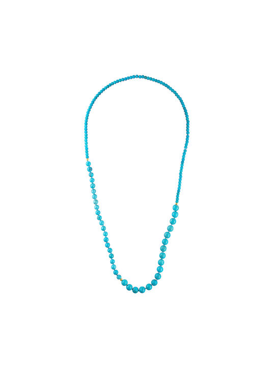 Necklace K14 Gold Elements Turquoise F125594