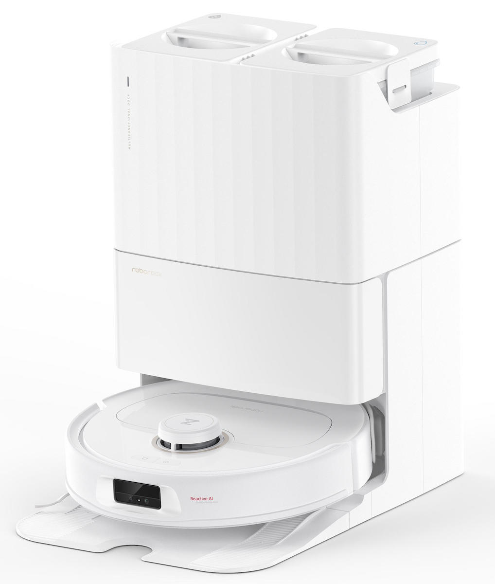 Roborock Qrevo MaxV Σκούπα Ρομπότ με Χαρτογράφηση Laser & Απορρόφηση 7000Pa Λευκή