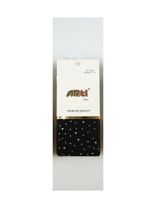 Arti Casa Kinderstrumpfhose Black with rhinestones