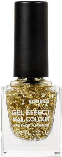 Korres Gel Effect Glossy Long Lasting Nail Polish 97 Golden Coin 11ml