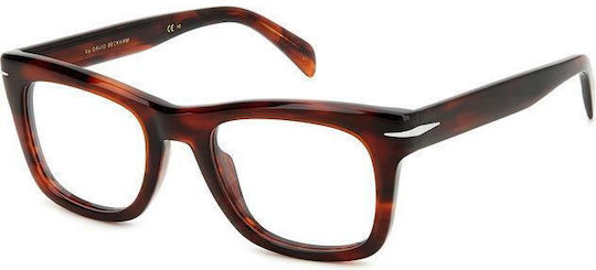 David Beckham Herren Acetat Brillengestell Braun DB 7105 EX4
