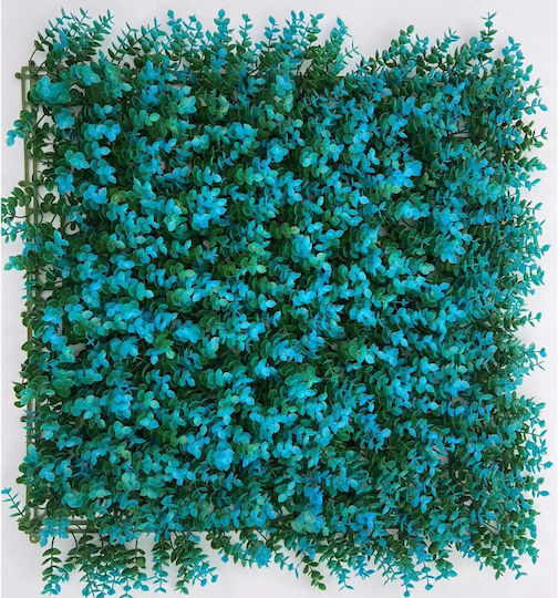 Supergreens Συνθετικό Πάνελ Φυλλωσιάς Moss Heatherstar Μπλε 50x50cm