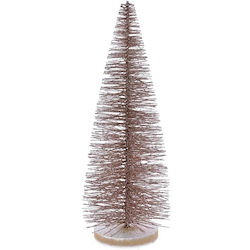 Christmas Decorative Tree 40cm Rose Gold Γκλιτερ