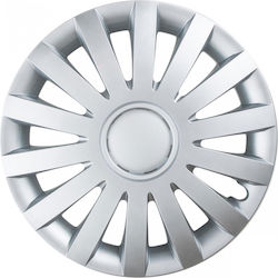 Leoplast Τάσια 17" 4τμχ Ασημί 9427187