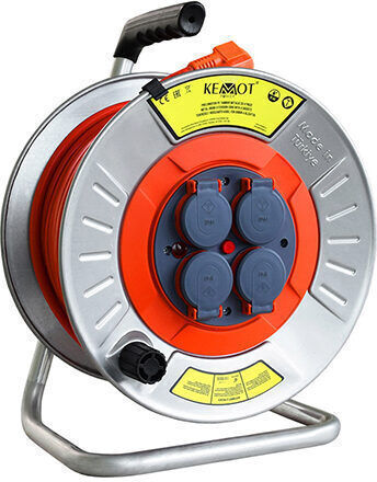 Tambur electric prelungitor 4 prize monofazat 3 x 2,5 mm² lungime 20 m IP44