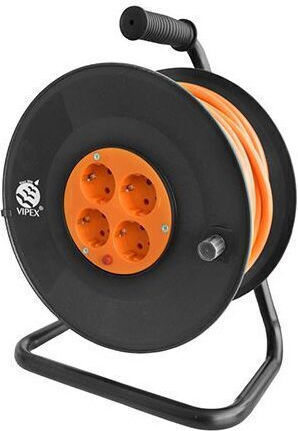 Tambur prelungitor electric 3x1,5mm Lungime 20m 4 prize Negru