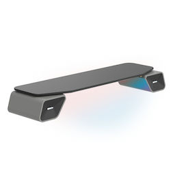 Spacetronik SPP142 Suport Birou Monitor până la 32" Iluminare RGB