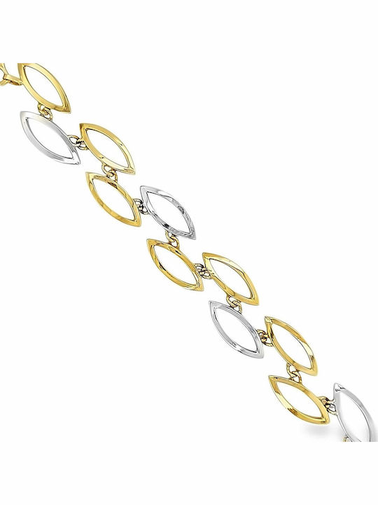Xryseio Дамско Гривна от Бяло злато 14K