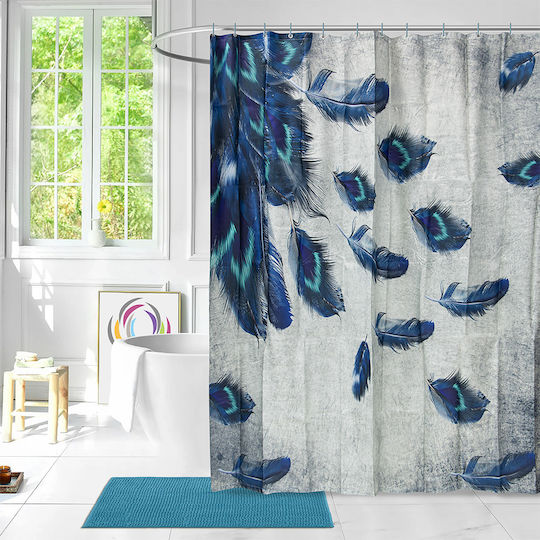 Lino Home Shower Curtain Fabric 180x200cm Pavao