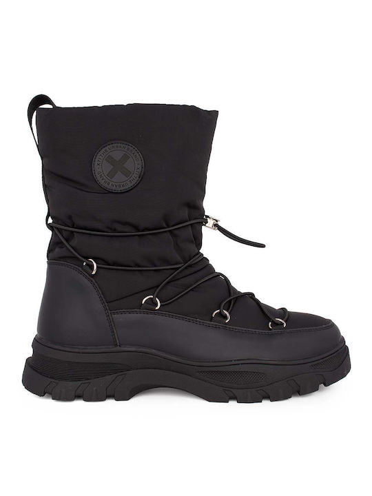 Xti Kids PU Leather Boots with Zipper Black