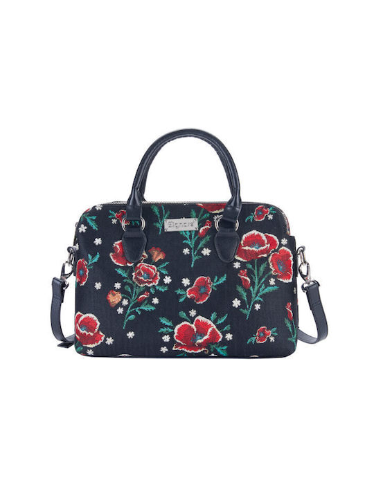 Signare Frida Kahlo Poppy Women's Bag Hand Navy Blue