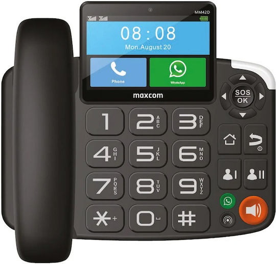 MaxCom MM42D SE 4G Telefon fix Birou Negru