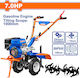 Wadfow WTL2A100 Kultivator Benzin 7hp/212cc mit Manueller Start