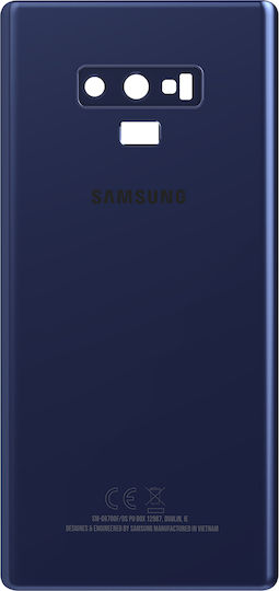 Задно стъкло Samsung Galaxy Note 9 Оригинален сервизен пакет Син