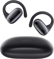 QCY Crossky GTR 2 Air Conduction Bluetooth Handsfree Ακουστικά με Αντοχή στον Ιδρώτα και Θήκη Φόρτισης Μαύρα