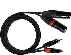 Dzzx300 Zzipp Кабелен адаптер 2 X RCA мъжки 2 X XLR мъжки 3м