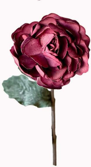 Decorative Artificial Flower Burgundy 65cm Art et Lumiere