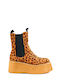 Leopard Chelsea Platform Boots