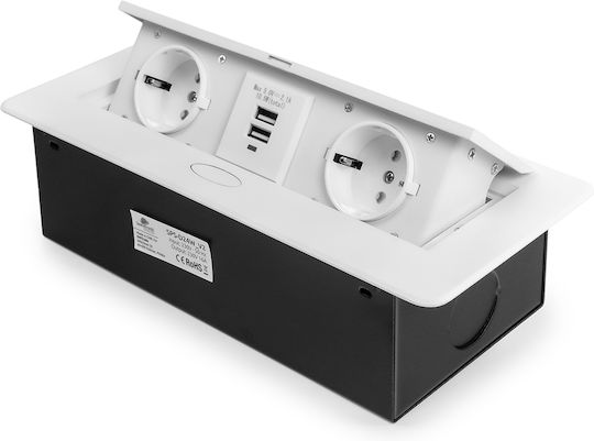 Spacetronik SPS-D24W V2 Pop-up Steckdose