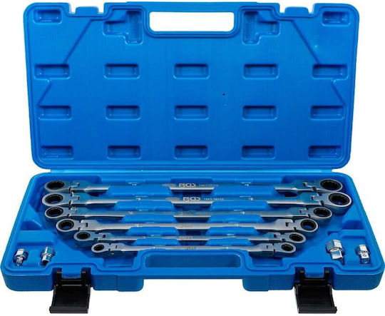 BGS Technic Σετ 10 Μονά Κλειδιά Πολύγωνα Σπαστά με Μηχανισμό Καστάνιας