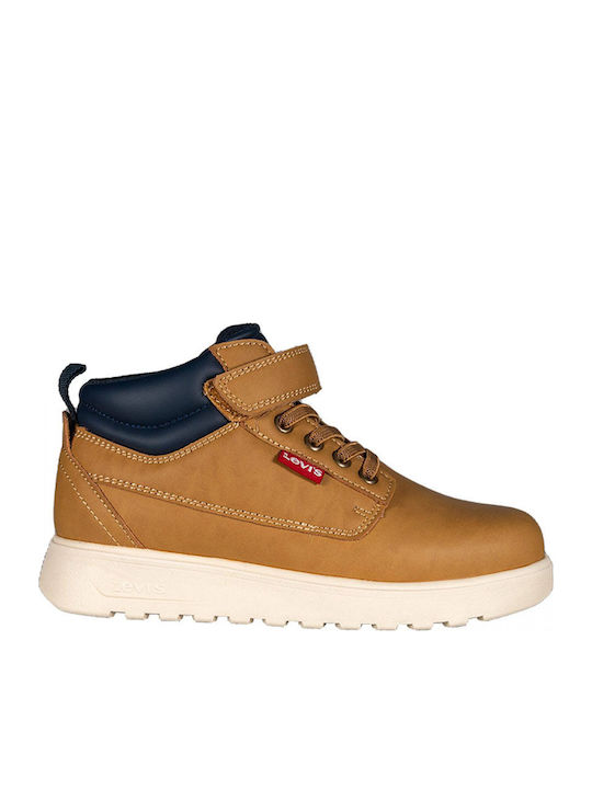 Levi's Kids Boots with Laces Tabac Brown