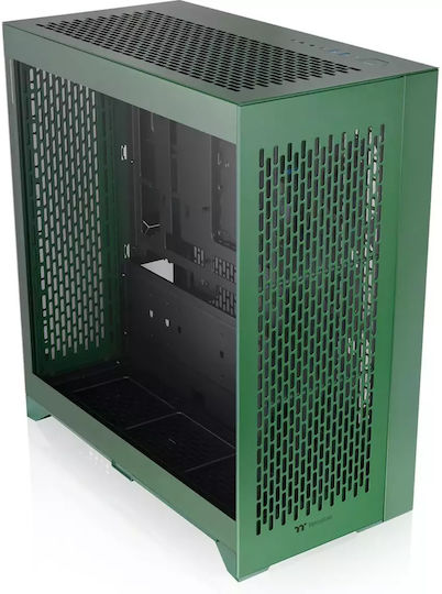 Thermaltake CTE E660 MX Gaming Midi-Turm Computergehäuse mit Seitenfenster Grün