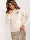 Sublevel Women's Sweatshirt Light Beige