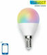Aigostar Smart LED-Lampe für Fassung E14 und Form G45 RGBW 555lm Dimmbar