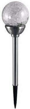 Set 6 Strend Pro Glassball Solar Lamps 450 Mm Glass Metal