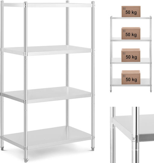 Metal Storage Shelf Gastronomy Up To 200 Kg 100 X 60 X 180 Cm