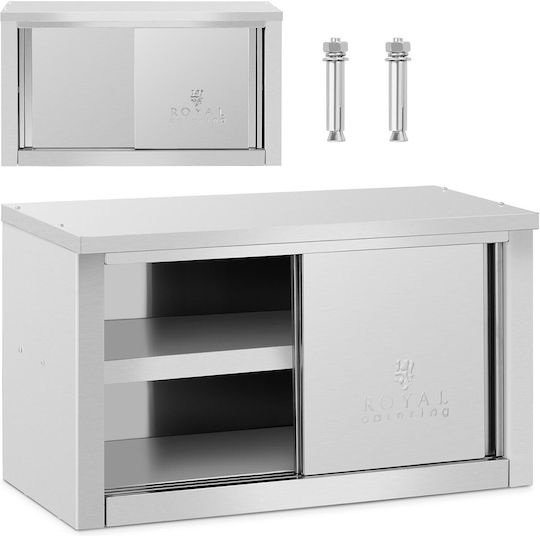 Gastronomischer Wandschrank Schiebetüren Stahl 120 Kg 90 X 40 X 50 Cm