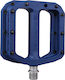 Burgtec Flat Bicycle Pedals Blue